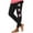 Black#82, variant on Christmas Pajama Pants Women Santa Claus Print Elastic Waist Soft Comfy Pj Pants Ankle Length Christmas Day Leggings Army Green S