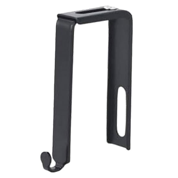 1 Pack Metal Cubicle Hangers Over The Door Mirror Hooks Adjustable Cubicle Hooks Universal Door Hangers for Hats, Fit Panels with 1.4" to 3.5" Thickness (Black)