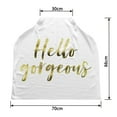 thumbnail image 2 of PKQWTM Gold Foil Inspirational Motivation Quote On A Plain White Nursing Cover Baby Breastfeeding Infant Feeding Cover Baby Car Seat Cover, 2 of 2