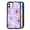 Fashion Art Purple Flowers, variant on RSMTCI for iPhone 11 Case 6.1 IN,Purple Rose Gothic Skull Phone Case,Black