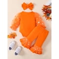 thumbnail image 2 of Canis Newborn Baby Girls Cotton Tops Romper Floral Pants 3Pcs Outfits Set Clothes, 2 of 6