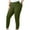 9# Army Green Long Length, variant on Plus Size Capri Leggings for Women High Waisted Long Yoga Shorts Tummy Control Pedal Pushers Knee Length Pull on Workout Crop Pants Summer Soft Ladies Athletic Shorts Black L