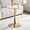 23.6" White+Gold, variant on StnTalk 23.6" Bistro Table for Small Space, Round Dining Table with MDF Wood Top and Metal Pedestal Base, Modern Kitchen Table for Apartment Breakfast Nook