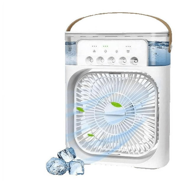 Mini Enfriador de Aire Ventilador Portátil de Escritorio Color Blanco – CM-TOP, Compacto y Eficiente para Oficina y Hogar