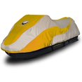thumbnail image 2 of EliteShield Housse de Ski à Réaction Remorquable, Housse PWC en Polyester 600D de Qualité Marine Imperméable et Robuste Teinte en Solution, Convient de 116 Pouces à 125 Pouces 2 Places Deux Tons Jaune/gris, 2 of 4