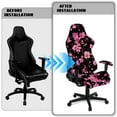 thumbnail image 5 of Xixirimido Gaming Chair Covers with Armrest Covers 4Pcs Stretch Game Computer Office Chair Slipcovers Rotating Armchair Protective Cover, Cherry Blossom, 5 of 8