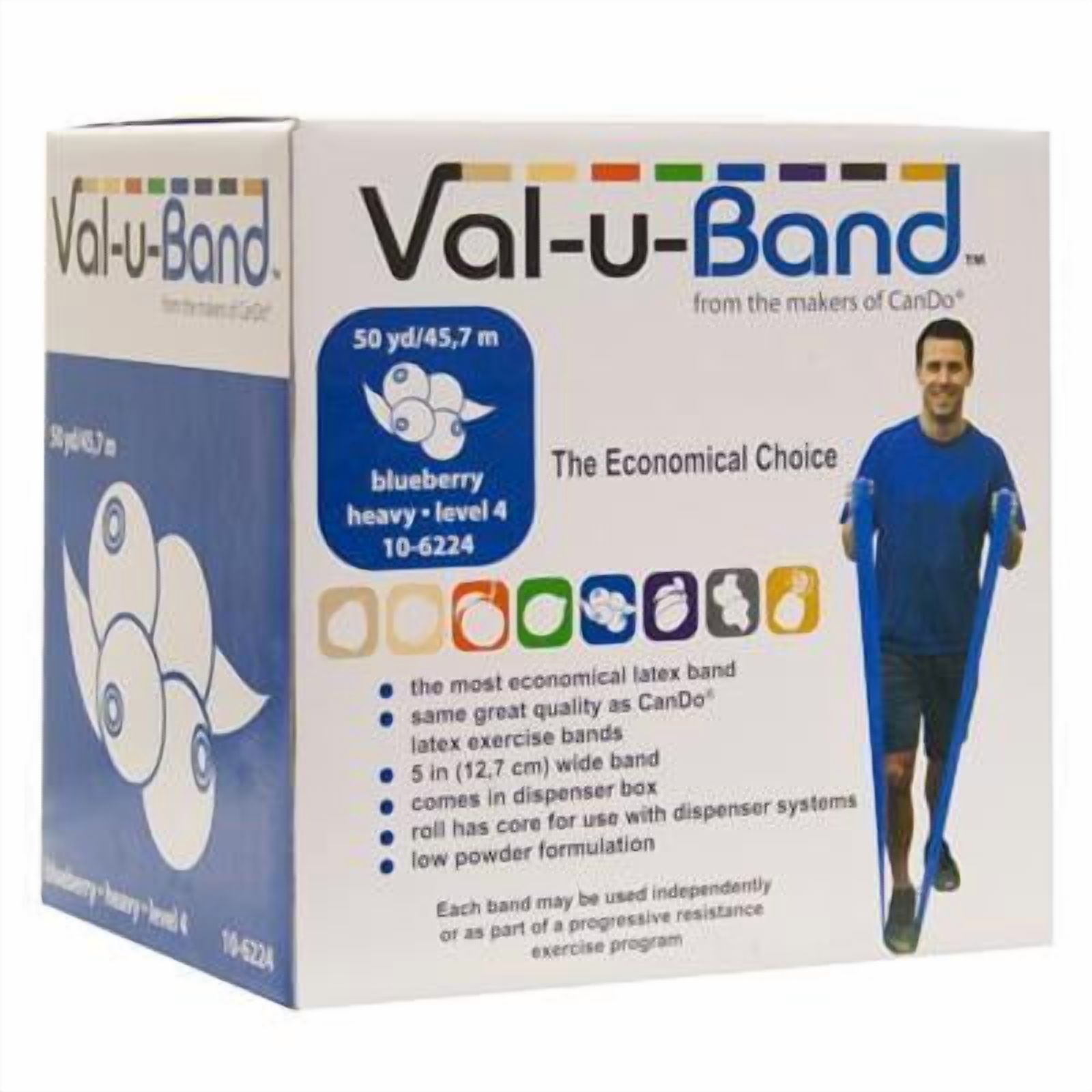Val-U-Band Low Powder Exercise Fitness Band - 50 yard