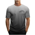 thumbnail image 5 of COSFO Gradient Men Shirts Short Sleeve Casual Running Tops Pullover Crew Neck Loose Outdoor Graphic Tees, 5 of 5
