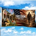 thumbnail image 5 of 250 Anniversary USA Flag 3x5 Ft Patriotic American Flag Double Sided ALWAYS REMEMBER OUR HEROES Freedom Isn't Free Patriotic Garden Flag Outdoor Veteran Flag for 4th of July Yard Porch Wall Decor, 5 of 6