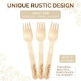 thumbnail image 6 of Wood & Wonder 100 Piece Celebrate Fancy Disposable Wood Wedding Forks, 6 of 8