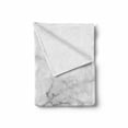thumbnail image 2 of Marble Print Soft Flannel Fleece Throw Blanket, Mineral Nature Surface Motif Organic Rock Formation Models Industrial, Cozy Plush for Indoor and Outdoor Use, 70" x 90", Grey Dust, by Ambesonne, 2 of 6