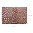 thumbnail image 5 of Decozen Placemats Set of 8 for Dining Table - Plastic Rectangular Vinyl, PVC, 18"x12" - Dark Brown, 5 of 9