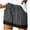 Gray, variant on Oiangi Womens Flat Front Shorts Color Block Summer Shorts Elastic Waist Drawstring Holiday Travel Shorts with Pockets Khaki XL