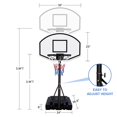thumbnail image 3 of Portable Poolside Basketball Hoop - Adjustable Height 3.1ft - 4.7ft, 36" Backboard, Fillable Base, Indoor/Outdoor Play for Kids & Adults - Weather-Resistant, 3 of 5