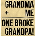 thumbnail image 2 of Grandma Plus Me Is One Broke Grandpa Romper Boys or Girls Infant Baby Brisco Brands 12M, 2 of 6