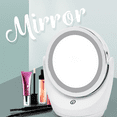 thumbnail image 4 of Illuminated Vanity Mirror, Double Sided Cosmetic LED Mirror Set Touch Control Vanity Mirror for Desk Travel, 4 of 5