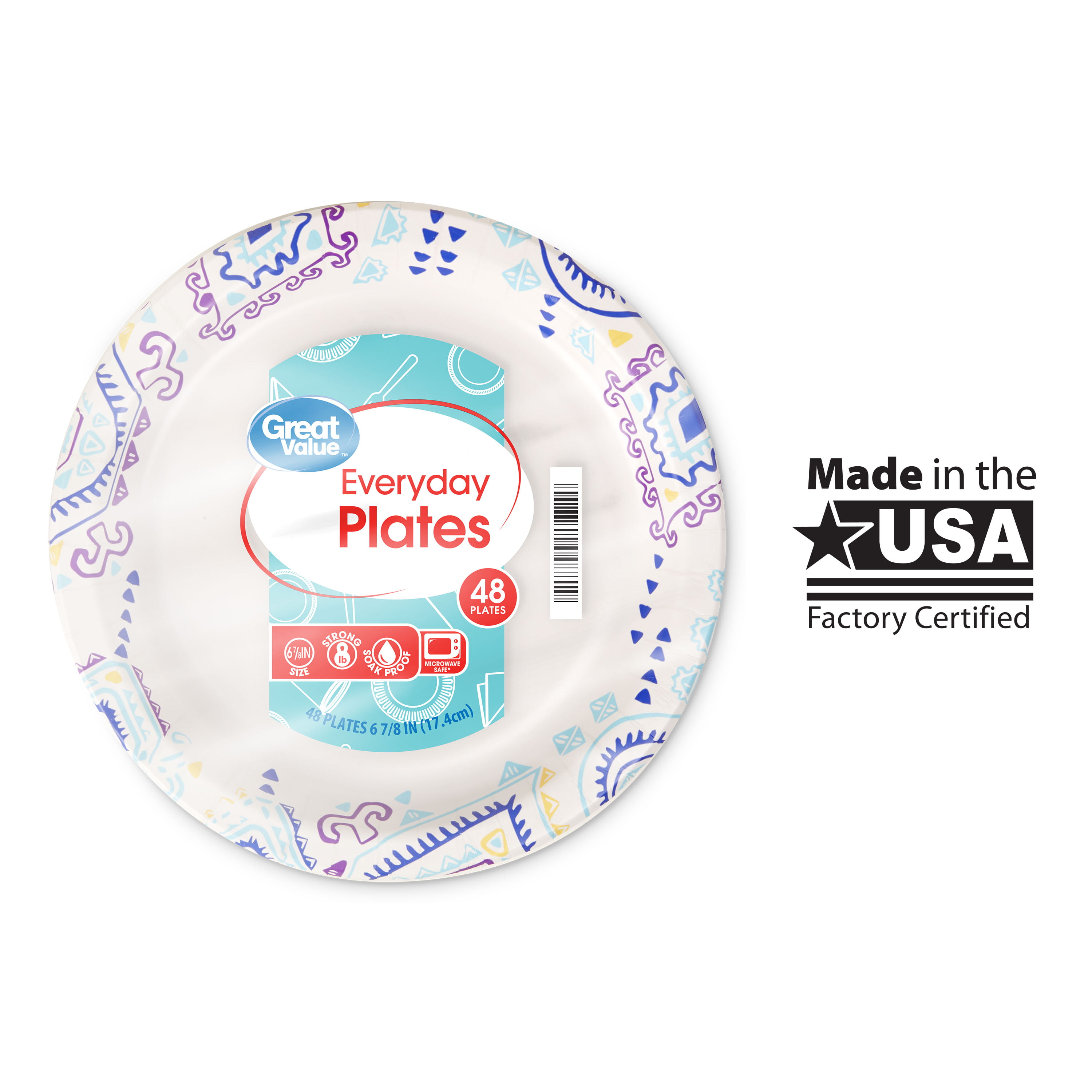 Essential Everyday 6.87 Inches Dailyware Paper Plates 48 Plates 48