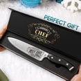 thumbnail image 5 of BEST CHEF Engraved Kitchen Knife Gift, Ideal Dad Mom Father Mother Birthday, Premium 8", 5 of 8