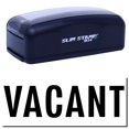 thumbnail image 1 of Large Pre-Inked Vacant Stamp, Slim 1854, Ultra Slim Design, Impression Size 1-13/16" by 2-1/2", Up to 25,000 Impressions - Black Ink, 1 of 10