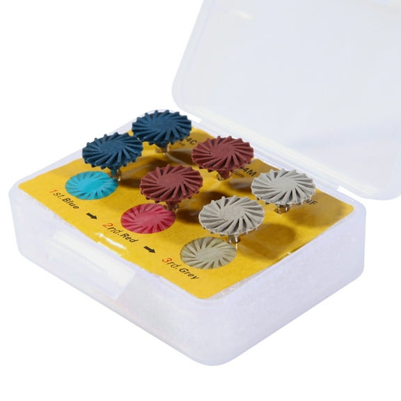 Dental Composite Polishing Wheel Discs Burs Kit RA 2.35mm Burs Finishing Polisher 6pcs/pack