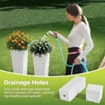 thumbnail image 7 of Black Rectangular Rattan Planters – Set of 2 Tall Outdoor Plastic Flower Pots, 32", 7 of 7