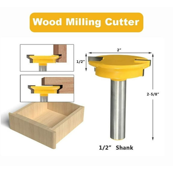 Yonico Drawer Front Joint Router Bit - Reversible - 1/2