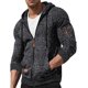thumbnail image 2 of Ceisia Men's Slim Hooded Full-Zip Color-Accent Heathered Polyester Hooded Jacket Gift, 2 of 6
