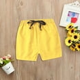 thumbnail image 2 of ZHUASHUM Pants For Baby Boys Girls Toddler Shorts Summer Cotton Material Thin Style Five Point Pants Children'S Shorts And Girls Outer Wear Beach Pants Casual Hot Pants Yellow,Size:12-18 Months, 2 of 8