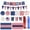 as show-A, variant on Independence Day 250th Anniversary Decoration Set, 4th of July Patriotic Party Banner and Paper Fan Kit, 27 Piece Hanging Ornament Assortment for Adult Outdoor and Indoor Use