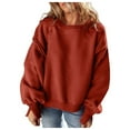 thumbnail image 1 of SNKSDGM Femmes Chandail à Col Rond pour Femmes Chandails pour Femmes Coupe Ample Graphique Chandail Décontracté à Col Rond pour Femmes Design à Empiècements Chandail à Capuchon Ample Haut TTTG, 1 of 9