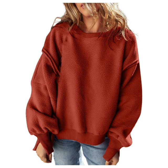 SNKSDGM Femmes Chandail à Col Rond pour Femmes Chandails pour Femmes Coupe Ample Graphique Chandail Décontracté à Col Rond pour Femmes Design à Empiècements Chandail à Capuchon Ample Haut TTTG