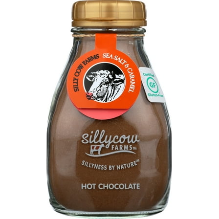Pack of 6, Sillycow Farms Chocolate Sea Salt & Caramel Hot Chocolate, 16.9 oz