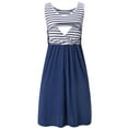thumbnail image 6 of GXFC Women Maternity Breastfeeding Summer Dress Casual Sleeveless Mini Tank Dress Casual High Waist A-line Dress for Pregnancy Nursing 2XL, 6 of 6