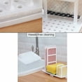thumbnail image 3 of Organizador de fregadero rosa DIY, soporte para utensilios de cocina, escurridor, soporte para esponja, toallero, organizador de plástico PP rosa, 3 of 5