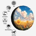 thumbnail image 4 of Motif Tournesols en Champ Polyester Housse de Roue de Rechange Universelle pour Remorque RV SUV Camion Camping-Car, 4 of 5