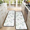 thumbnail image 4 of Kitchen Rugs Sets Of 2,Pioneer Flower Floral Print Pattern Anti Fatigue Kitchen Mat Rugs Non Slip Washable,Decorative Kitchen Floor Mats for Kitchen,Sink,Laundry,17"x47"+17"x47", 4 of 5