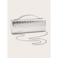 thumbnail image 6 of REMANLAND Women's PVC Tote Clutch Bag, Evening Handbag with Detachable Chain Strap for Wedding Party Prom, 6 of 7