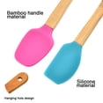 thumbnail image 3 of Juego de utensilios de cocina de silicona y madera de haya, ideal para cocinar, fácil de limpiar, seguro para utensilios de cocina antiadherentes Namotu CPB-US-YYM846-3, 3 of 5