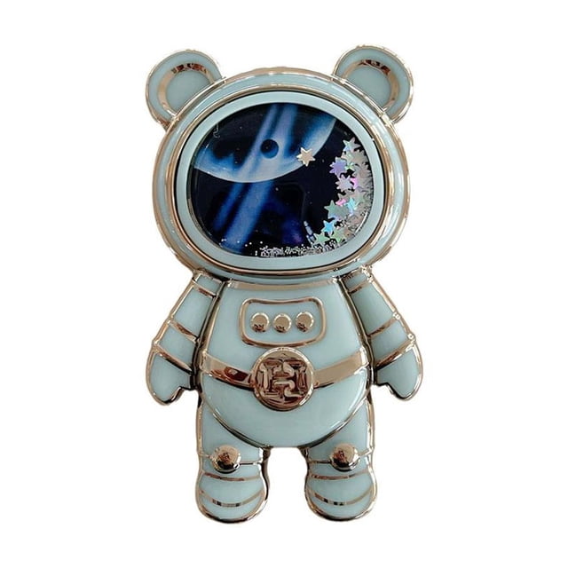 Poignée d'Ours en Sable Mouvant Support de Téléphone Mobile Rallonge de Poignée Support pour Astronaute Doigt Pliable Universel Dissimulé
