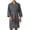Grey, variant on Long Waffle Kimono Spa Robe for Men Soft Summer Mens Bathrobe Lightweight Bath Robe with Pockets One Size Fits White S