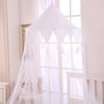 thumbnail image 5 of Epoch Hometex, Inc. Sheer Harlequin Collapsible Hoop Kids Bed Canopy Pink, 5 of 5