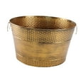 thumbnail image 2 of Lipstore Ice Bucket Holder Lightweight Galvanized Tub for Cocktails Beer Cooling bronze, 2 of 8