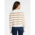 thumbnail image 4 of Time and Tru Women's Pullover Crewneck Sweater with Long Sleeves, Sizes XS-XXXL, 4 of 6