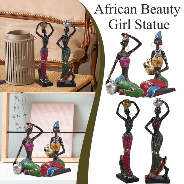 Ganfancp Resina Belleza Chica Estatua Estilo Étnico Decoración Del Hogar Artesanía Creativa Ofertas Del Día Sólo En Línea 1Pc Estatua