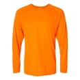 thumbnail image 1 of Long Islander Performance Long Sleeve T-Shirt, 3XL, Neon Orange, 1 of 1