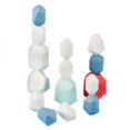 thumbnail image 2 of 16pcs Colorful Wood Stone Stacking Game Wooden Building Block Set Lightweight, 2 of 8