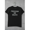 thumbnail image 5 of Old Glory Mens Freedom Or Death Inspired By Lester Bangs Short Sleeve Graphic T Shirt, 5 of 6