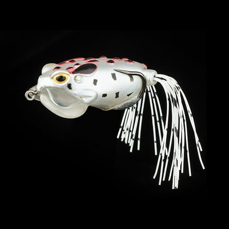 RONSHIN 62mm 15g Modified Thunder Frog-design Bionic Lure Bait Fake Soft Fishing Bait With Strong Fishing Hooks For Ocean Sea Rock Fishing red+white