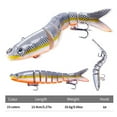 thumbnail image 3 of Multi Jointed Swimbait Fishing Tackle 18g Fishing Lure Swimming Lures with Treble Hook 8 Segment Artificial Baits, 3 of 21