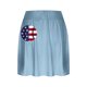 thumbnail image 4 of Faldas de Verano para las Mujeres Impresión Hoja Plisado Tenis Atlético Elástico Pantalones Cortos, Falso Dos Piezas Pantalones Falda para Diario, 4 of 5